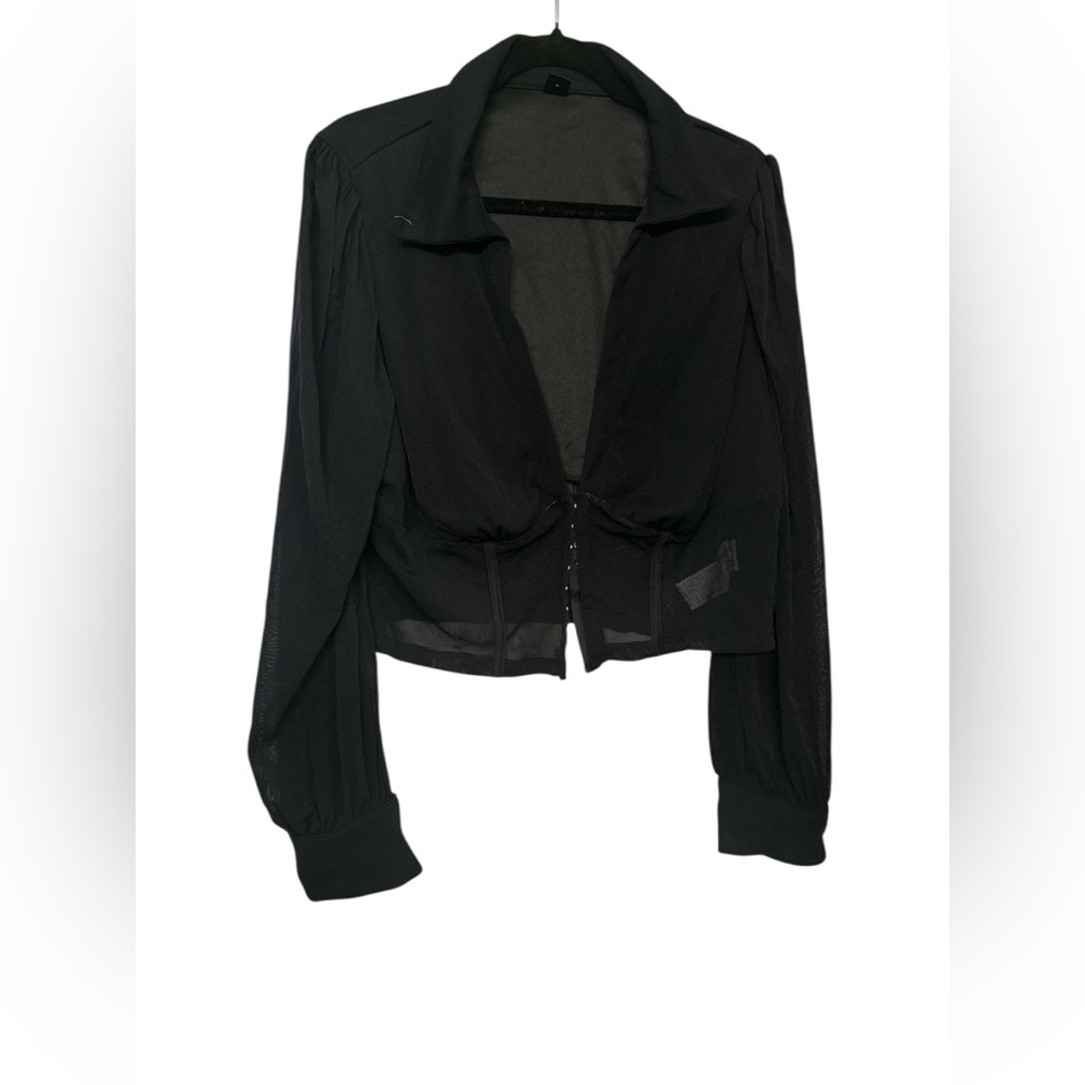SHEIN Black Sheer Jacket